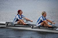 HLRC Ladies Double Scull In Action